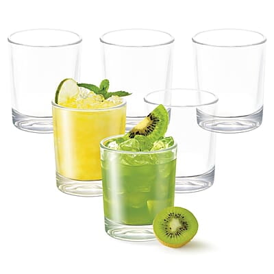 Treo by Milton Embassy Cool Glass Tumbler, Set of 6, 190 ml Each, Transparent |Serve Juices | Cold Drinks | Water | Cocktails | Mixed Drinks Treo by Milton Embassy Cool Glass Tumbler, Set of 6, 190 ml Each, Transparent |Serve Juices | Cold Drinks | Water | Cocktails | Mixed Drinks