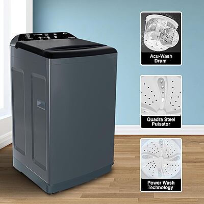 Godrej 8 Kg 5 Star Zero Pressure Technology With Steel Drum Fully-Automatic Top Load Washing Machine
