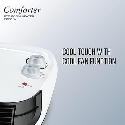 Havells Comforter Room Heater 2000 Watt with Overheat Protection, Adjustable Thermostat Control Knob