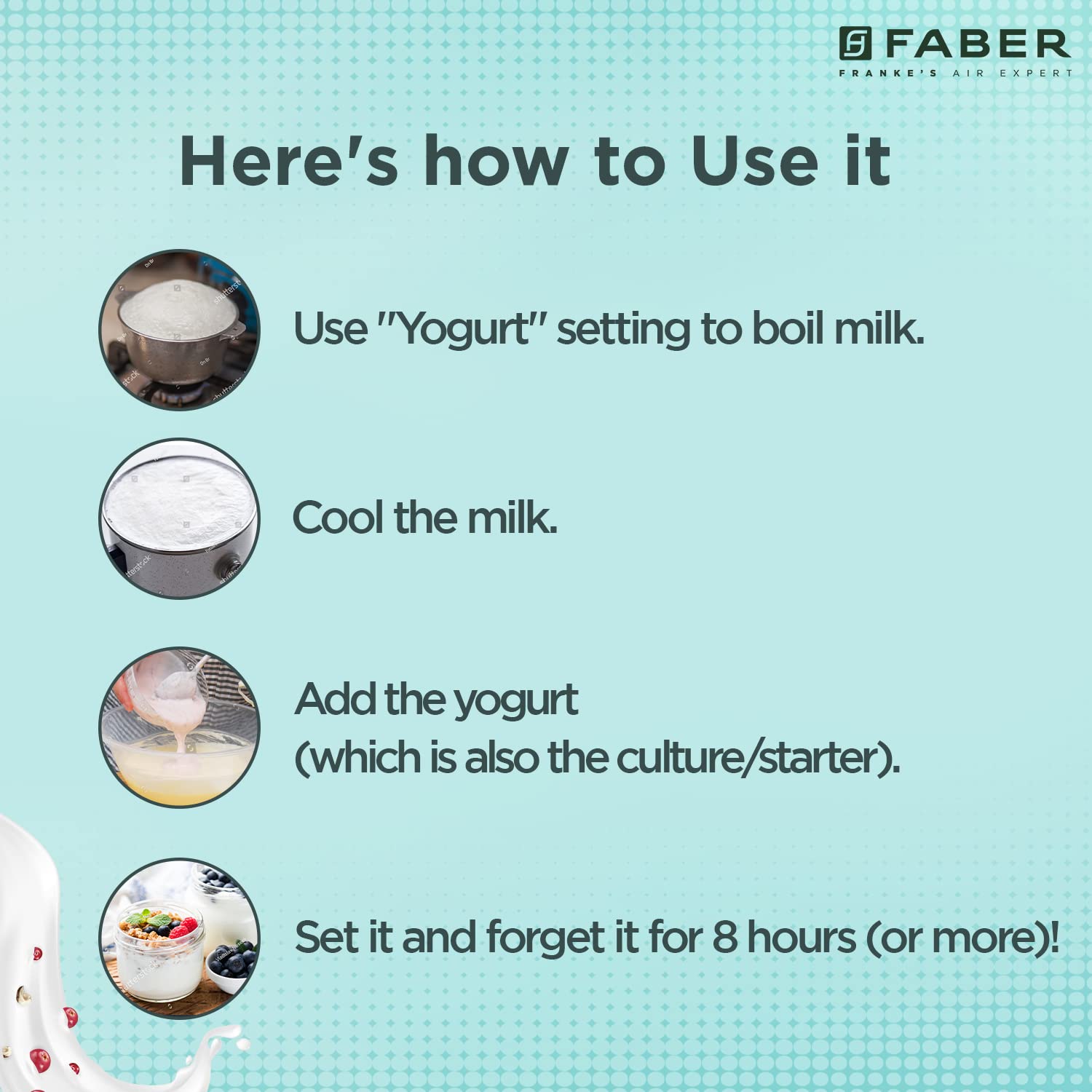 Faber 7 Jar Portable Yogurt Maker