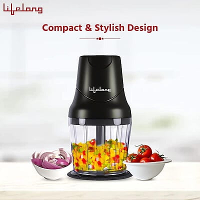 Lifelong 250W Regalia Plus Electric Chopper - 600 ml Jar