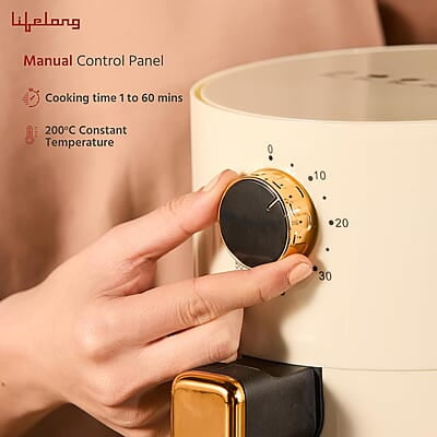 Lifelong Air Fryer 1 Year Warranty 800W, 2.5L, Air Fryer for Home, Electric Air-Fryer with 360° Hot Air Lifelong Air Fryer 1 Year Warranty 800W, 2.5L, Air Fryer for Home, Electric Air-Fryer with 360° Hot Air
