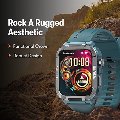 Fastrack Limitless Valor Smart Watch with 1.91" Ultra HD Display, Bluetooth Calling
