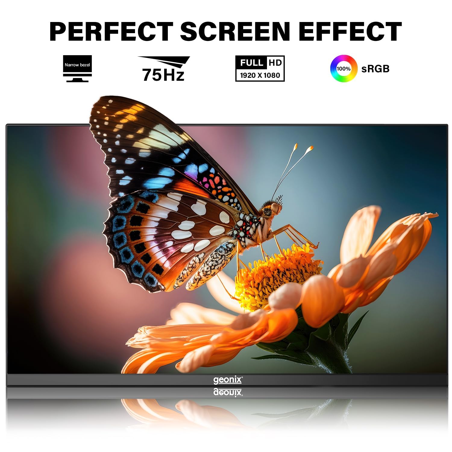 GEONIX 22 Inch PC Monitor 3 Years Warranty (‎GXTF-WVHDF22)