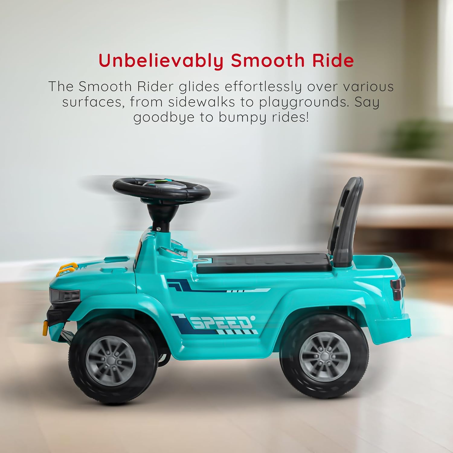 Baybee Push Ride on Baby Jeep for Kids Toys with LED Light & Storage Bin- Green Baybee Push Ride on Baby Jeep for Kids Toys with LED Light & Storage Bin- Green