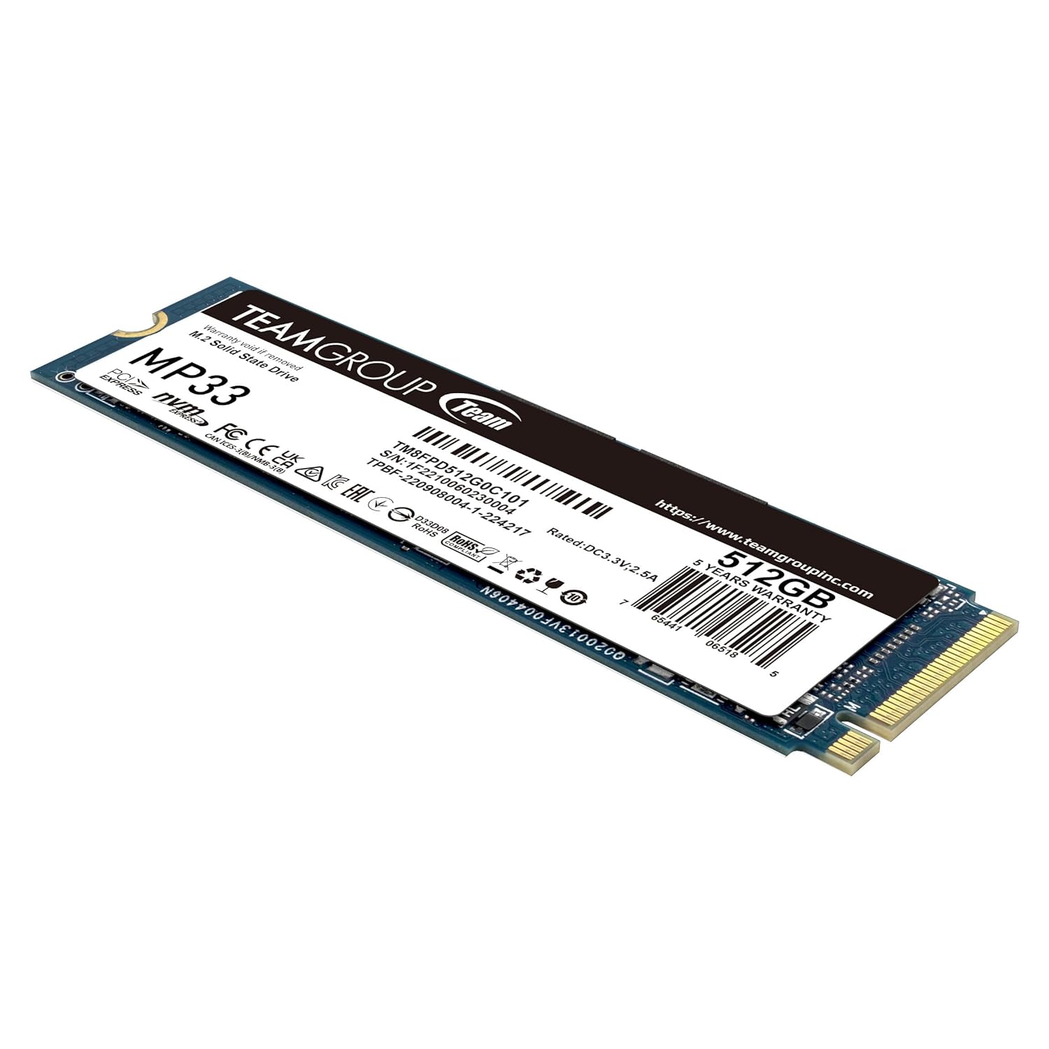 TeamGroup Nvme M.2 2280 Pcie Gen 3 Gaming SSD, 3D NAND TLC, SLC Cache, Internal Solid State Drive , High Performance, Low Latency, ECC Function, for PC & Laptop suggest title TeamGroup Nvme M.2 2280 Pcie Gen 3 Gaming SSD, 3D NAND TLC, SLC Cache, Internal Solid State Drive , High Performance, Low Latency, ECC Function, for PC & Laptop suggest title