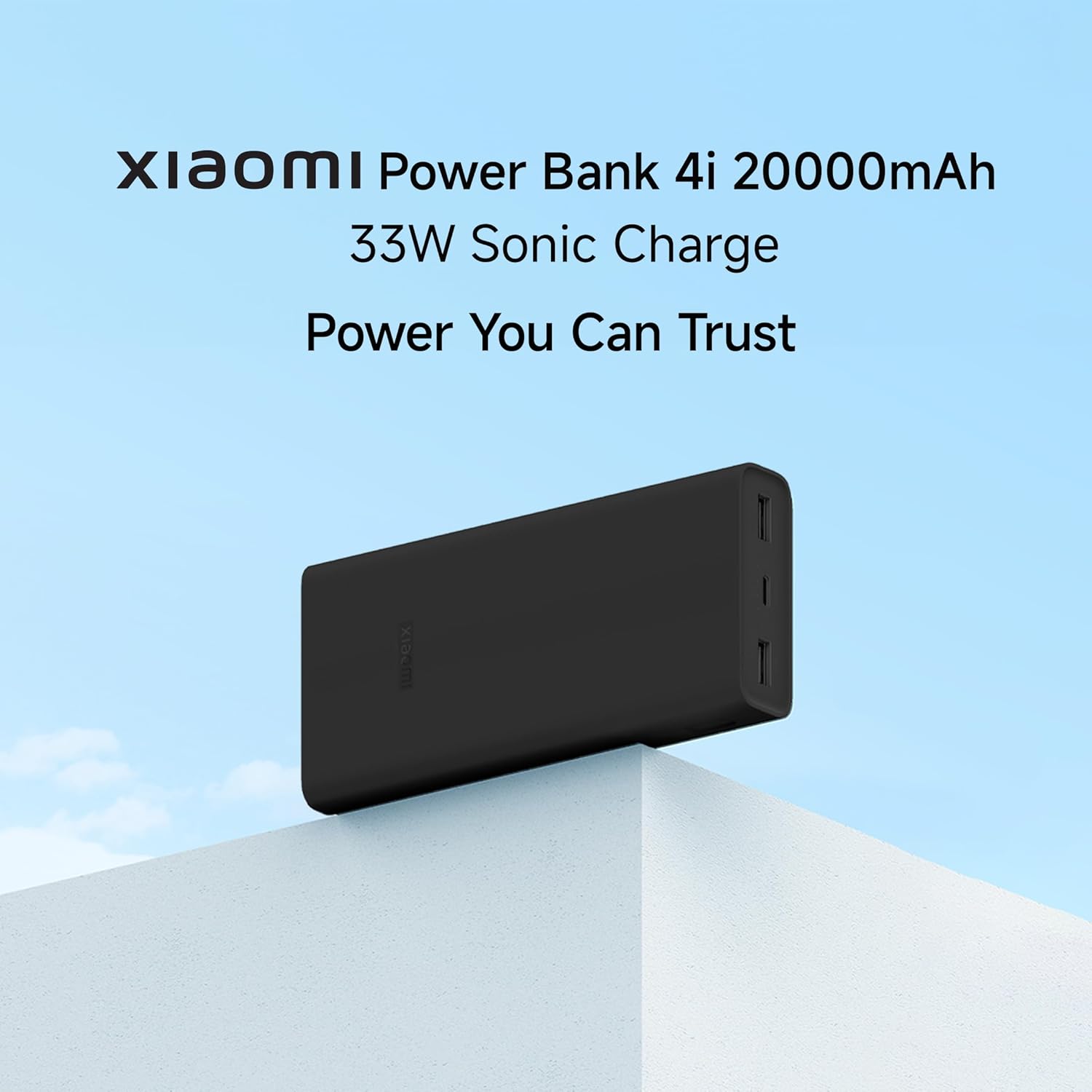 Xiaomi Power Bank 4i 20000mAh 33W Super Fast Charging PD | Power Delivery | QC 3.0|Type C Input & Output |Triple Output Ports|Supports Android,Apple, Tablets, Earbuds, Watches Xiaomi Power Bank 4i 20000mAh 33W Super Fast Charging PD | Power Delivery | QC 3.0|Type C Input & Output |Triple Output Ports|Supports Android,Apple, Tablets, Earbuds, Watches