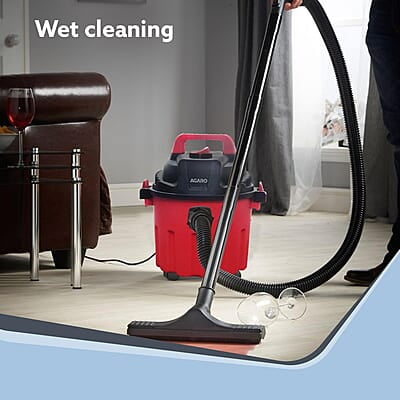 AGARO Rapid Vacuum Cleaner, 1000W, Wet & Dry 10L Tank Capacity, 16.5 kPa Suction Power