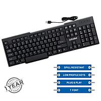ProDot KB-207s Wired USB Standard Keyboard with 1.5 Meter Cable and Foldable Stands (Black)