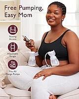 Hands-Free Pumping & Nursing Bra - Adjustable, Supportive, and Comfortable Maternity Wear for Breastfeeding Moms