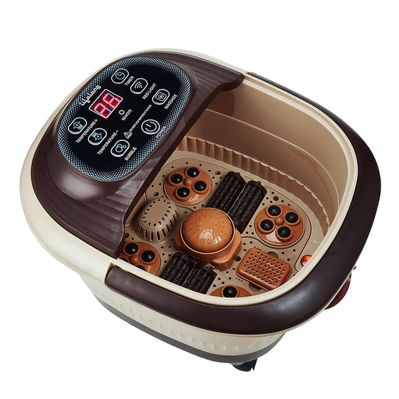 Lifelong LLM279 Corded Electric Foot Spa and Massager with 4 Automatic Rollers & 4 Manual Rollers, Digital Panel
