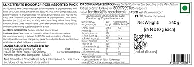 SMOOR Luxe Treat Gift Pack Premium Chocolate Truffles Gift Box Special Occasions Box of 12 (120gm)