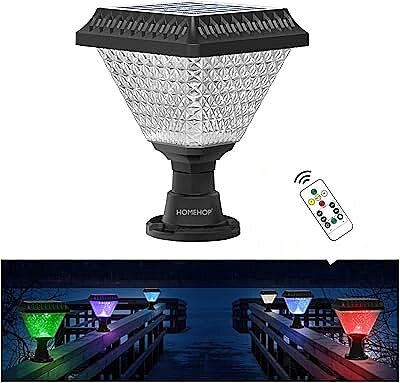 Ruby Square Solar Garden Gate Light With Waterproof Ruby Square Solar Garden Gate Light With Waterproof