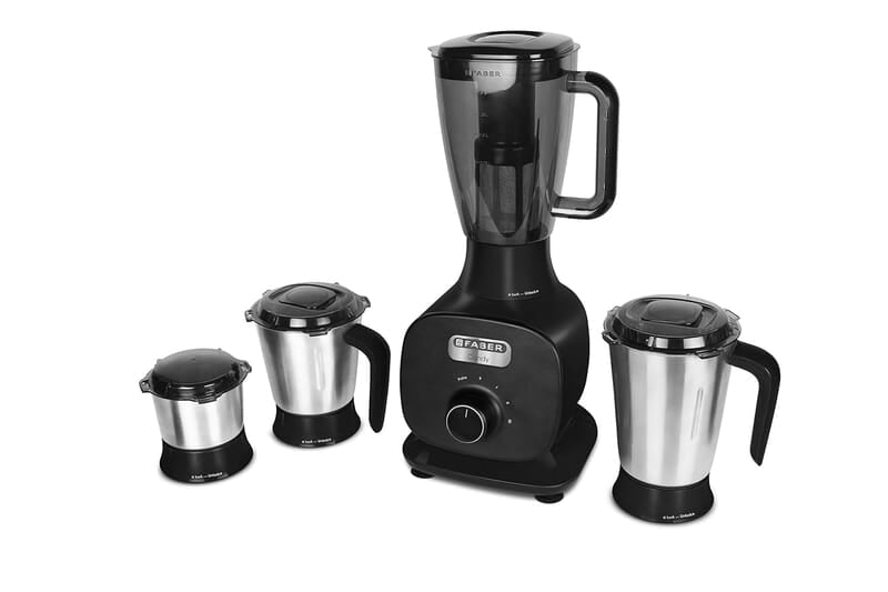 Faber 800W Mixer Grinder with 3 Stainless Steel Jar+ 1 Fruit Filter
