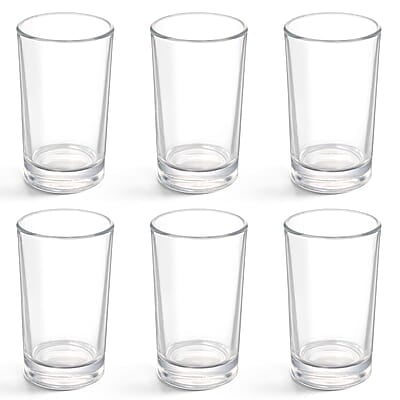 Treo by Milton Embassy Cool Glass Tumbler, Set of 6, 220 ml Each, Transparent |Serve Juices | Cold Drinks | Water | Cocktails | Mixed Drinks