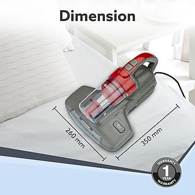 AGARO Grand Bed Vacuum Cleaner, Cyclonic Technology for Dust Collection 12kPa Suction Power