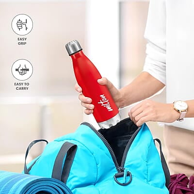 MILTON Shine 800 Stainless Steel Water Bottle, 700 ml Single walled  Leak Proof