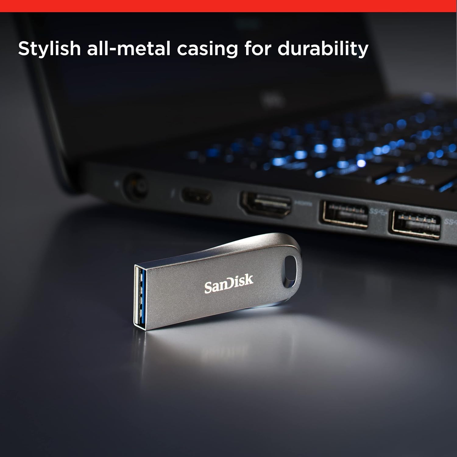 SanDisk Ultra Luxe USB 3.2 Gen 1 Flash Drive (Silver) SanDisk Ultra Luxe USB 3.2 Gen 1 Flash Drive (Silver)