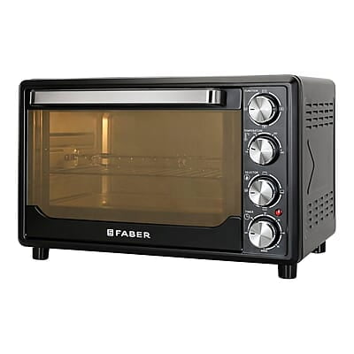 Faber 34 liter (DG) 1600 Watts OTG Bake, Toast, Roast, Grill 6 Functions, Upper & Lower Heating, Rotisserie, 360 Convection Faber 34 liter (DG) 1600 Watts OTG Bake, Toast, Roast, Grill 6 Functions, Upper & Lower Heating, Rotisserie, 360 Convection