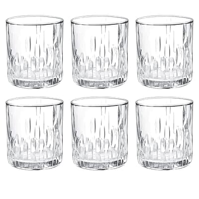 Treo by Milton Steps 225 Juice Glass Tumbler, Set of 6, 230 ml Each, Transparent