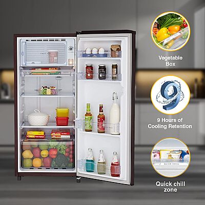 Whirlpool 184 L 2 Star Direct-Cool Single Door Refrigerator Whirlpool 184 L 2 Star Direct-Cool Single Door Refrigerator