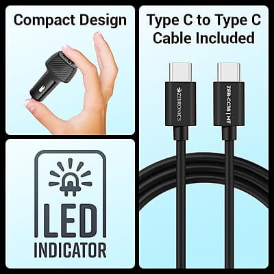 Zebronics CC38 Car Charger 38W