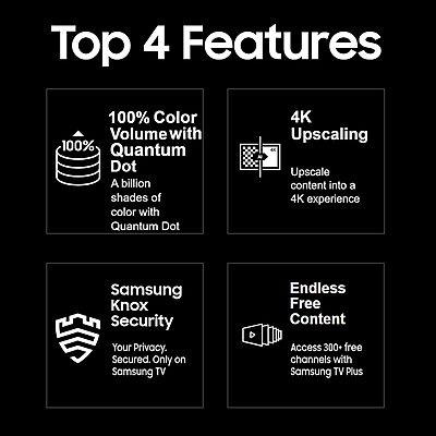 Samsung 138 cm (55 inches) 4K Ultra HD Smart QLED TV QA55Q60DAULXL