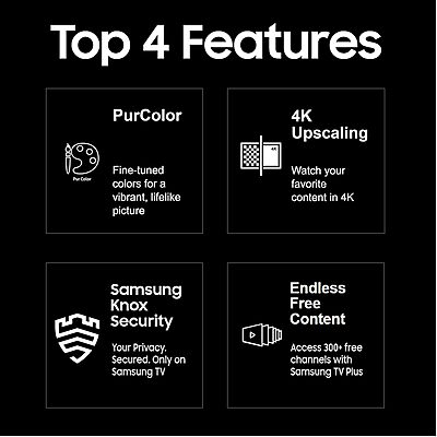 Samsung 138 cm (55 inches) D Series Crystal 4K Vivid Ultra HD Smart LED TV UA55DUE70BKLXL