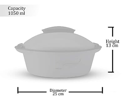 Milton Crisp Dlx 1200 Insulated Inner Steel Casserole, 1.05 Litres Brown Milton Crisp Dlx 1200 Insulated Inner Steel Casserole, 1.05 Litres Brown