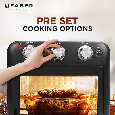 Faber 20 liter 1500 Watts Air Fryer Oven Fry, Bake, Roast, Toast, Defrost, Grill, Reheat & Broil