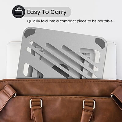 Portronics My Buddy K3 Portable Laptop Tabletop Stand I Foldable & Adjustable for Laptops Up to 15.6 Inches