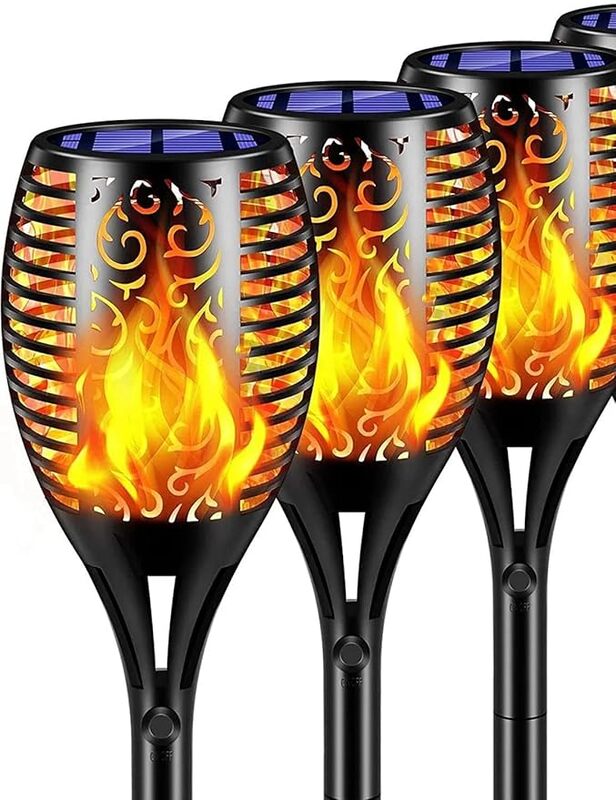 Large Mashal flame solar Garden Light Led – Waterproof Flickering Torch For Garden, Yard,