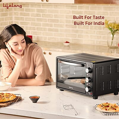 Lifelong OTG 23 Litre - Electric Oven Toaster Griller for Kitchen- 1380W, 3 Heating Mode, Temp & Time Control Lifelong OTG 23 Litre - Electric Oven Toaster Griller for Kitchen- 1380W, 3 Heating Mode, Temp & Time Control