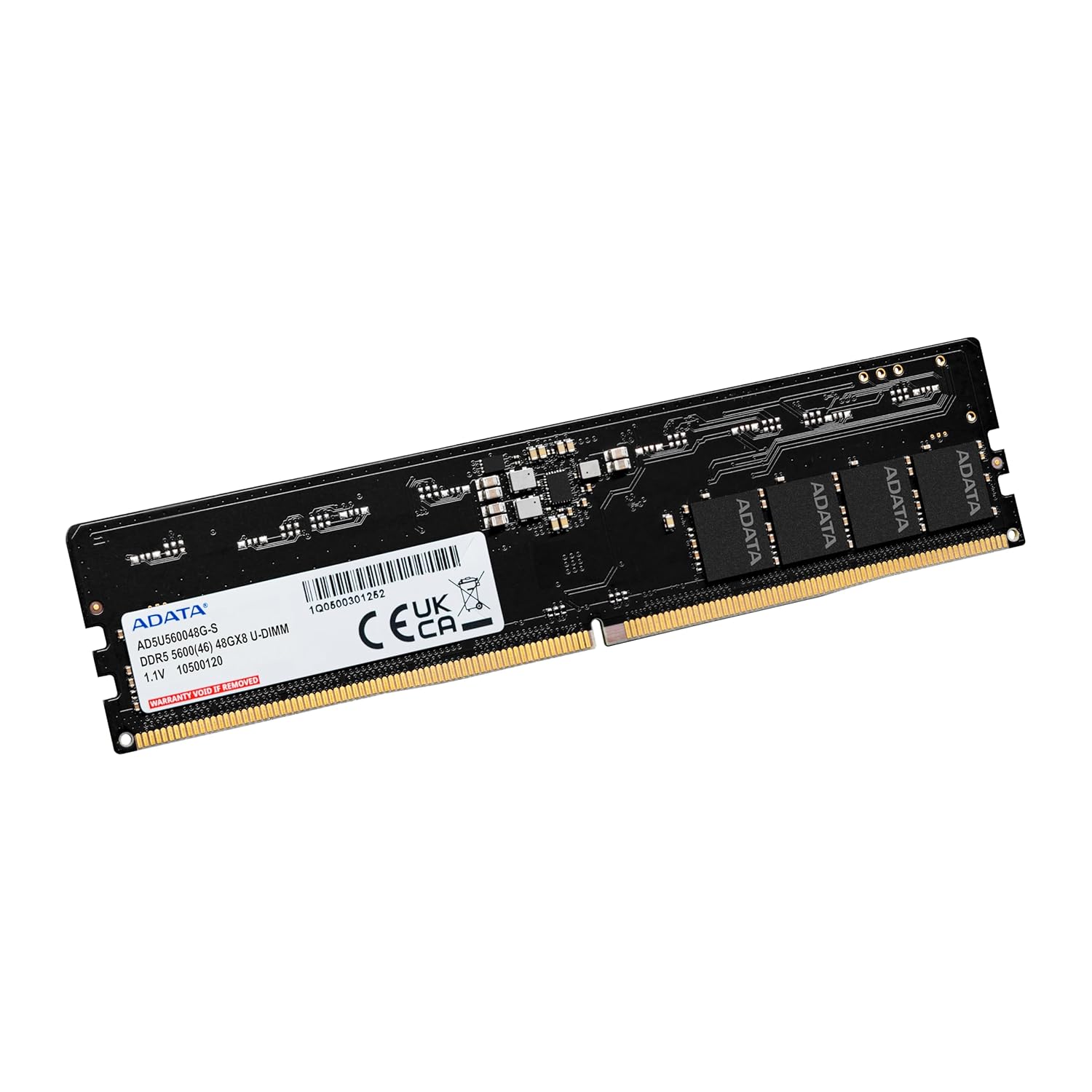 ADATA (UDIMM) DDR5 Desktop Memory, Single RAM Module, Supports Intel & AMD Latest CPU, Intel XMP & AMD Expo, Built in PMIC, On Die ECC, Low Voltage, More Bandwidth, Without Heat Sink ADATA (UDIMM) DDR5 Desktop Memory, Single RAM Module, Supports Intel & AMD Latest CPU, Intel XMP & AMD Expo, Built in PMIC, On Die ECC, Low Voltage, More Bandwidth, Without Heat Sink