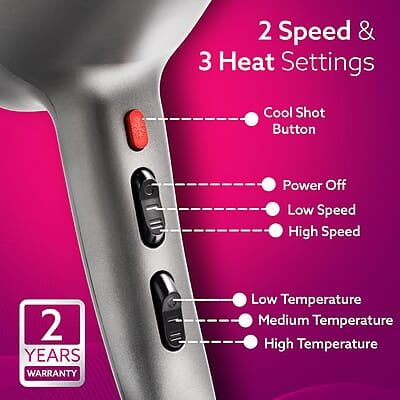 AGARO HD-1124 2400 Watts Professional Hair Dryer with AC Motor