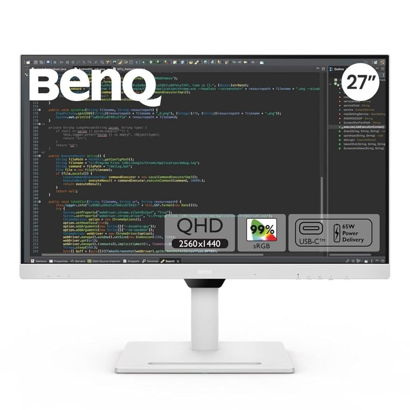 BenQ 27" 2K QHD USB-C Ergo Eye-Care Monitor, GW2790QT BenQ 27" 2K QHD USB-C Ergo Eye-Care Monitor, GW2790QT