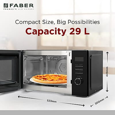 Faber FMW Instacook 30C Standalone 29L Microwave Oven  900W