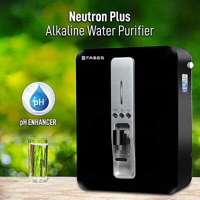 Faber Neutron Plus RO+ UV + UF + Copper Guard with pH Enhancer, 10lts, 9 Stage Purification. Suitable Upto 2500 TDS