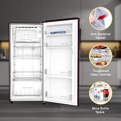 Whirlpool 184 L 2 Star Direct-Cool Single Door Refrigerator Whirlpool 184 L 2 Star Direct-Cool Single Door Refrigerator