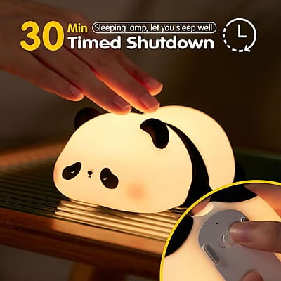 Panda Night Light, LED Squishy Cute Lamp, Night Light for Kids, Silicone Panda Light, Dimmable Girls Baby Bedroom Nightlight, Rechargeable Touch Lamp Panda Night Light, LED Squishy Cute Lamp, Night Light for Kids, Silicone Panda Light, Dimmable Girls Baby Bedroom Nightlight, Rechargeable Touch Lamp