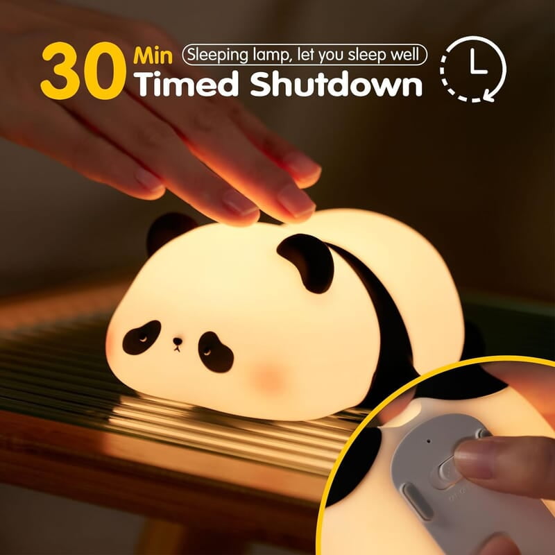 Panda Night Light, LED Squishy Cute Lamp, Night Light for Kids, Silicone Panda Light, Dimmable Girls Baby Bedroom Nightlight, Rechargeable Touch Lamp Panda Night Light, LED Squishy Cute Lamp, Night Light for Kids, Silicone Panda Light, Dimmable Girls Baby Bedroom Nightlight, Rechargeable Touch Lamp