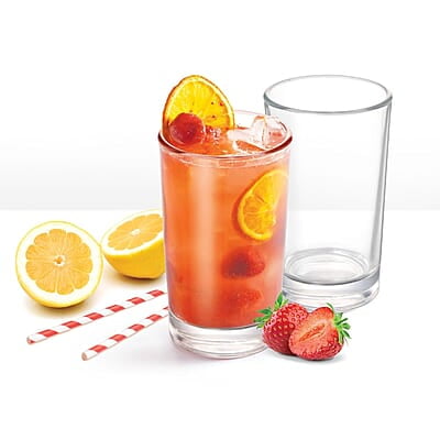 Treo by Milton Embassy Cool Glass Tumbler, Set of 6, 220 ml Each, Transparent |Serve Juices | Cold Drinks | Water | Cocktails | Mixed Drinks