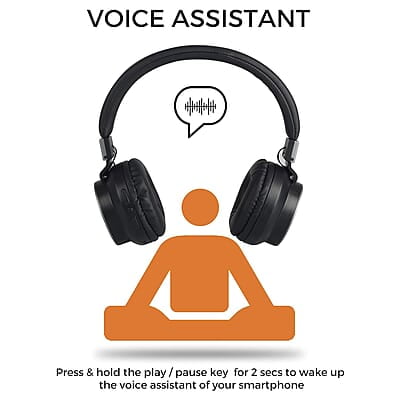 Zebronics-Bang over the ear headphones with Foldable Design and Bluetooth v5.0 headphones, Providing up to 20h* Playback