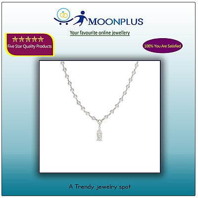 Silver Tied Spatik Mala with Murugan Pendent/Dollar