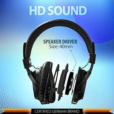 Blaupunkt BH11 Bluetooth Wireless Over Ear Headphone with Mic