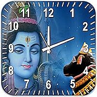 Sublimation Printed Wall Clock Shiva Wall Clock Printed Designer Square Wooden Wall Clock