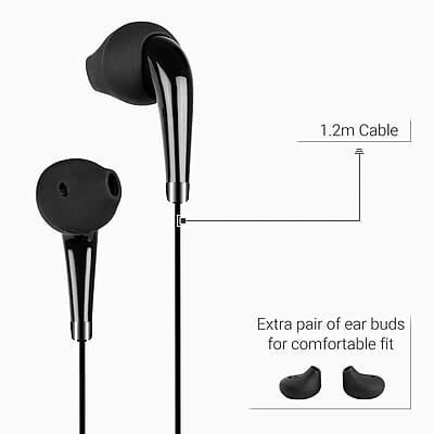 Zebronics Zeb-Calyx Wired in Ear Earphones with Mic Zebronics Zeb-Calyx Wired in Ear Earphones with Mic