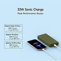 Xiaomi Power Bank 4i 20000mAh 33W Super Fast Charging PD | Power Delivery | QC 3.0|Type C Input & Output |Triple Output Ports|Supports Android,Apple, Tablets, Earbuds, Watches Xiaomi Power Bank 4i 20000mAh 33W Super Fast Charging PD | Power Delivery | QC 3.0|Type C Input & Output |Triple Output Ports|Supports Android,Apple, Tablets, Earbuds, Watches