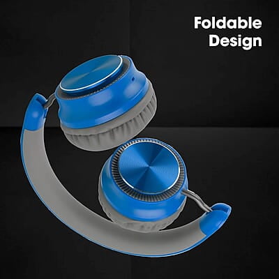 ZEBRONICS Zeb-Bang PRO Bluetooth v5.0 On Ear Headphone, 30H Backup, Foldable Design, Call Function, Voice Assistant Feature, Built-in Rechargeable Battery, Type C Charging, 40mm Driver and AUX.