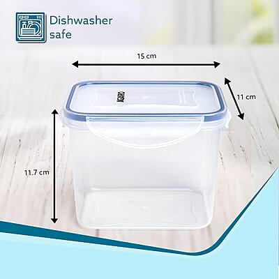 AGARO Airtight Container, Food Storage Container With Lid Leak Proof, BPA Free, Capacity 1.1L Each, Pack of 3